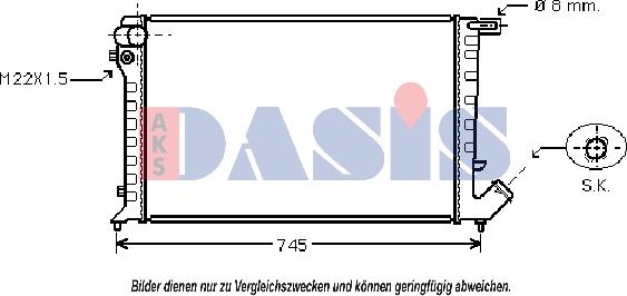 AKS Dasis 160014N - Radiator, mühərrikin soyudulması furqanavto.az