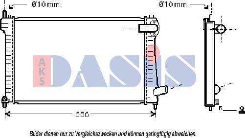 AKS Dasis 160018N - Radiator, mühərrikin soyudulması furqanavto.az