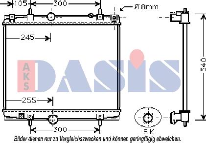 AKS Dasis 160085N - Radiator, mühərrikin soyudulması furqanavto.az