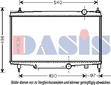 AKS Dasis 160031N - Radiator, mühərrikin soyudulması furqanavto.az