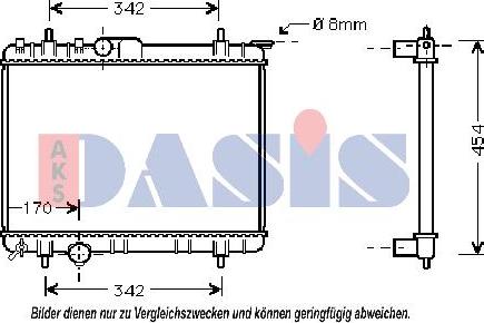 AKS Dasis 160022N - Radiator, mühərrikin soyudulması furqanavto.az