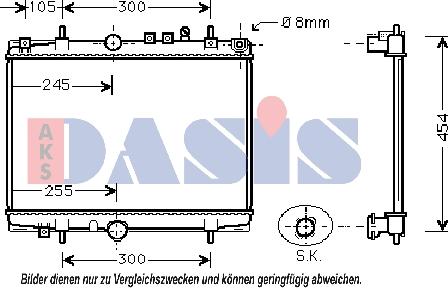 AKS Dasis 160074N - Radiator, mühərrikin soyudulması furqanavto.az