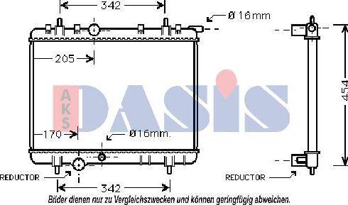 AKS Dasis 160073N - Radiator, mühərrikin soyudulması furqanavto.az