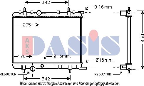 AKS Dasis 160072N - Radiator, mühərrikin soyudulması furqanavto.az