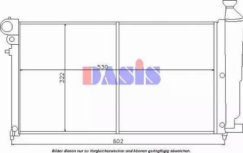 AKS Dasis 160077N - Radiator, mühərrikin soyudulması furqanavto.az