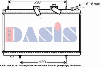 AKS Dasis 160109N - Radiator, mühərrikin soyudulması furqanavto.az
