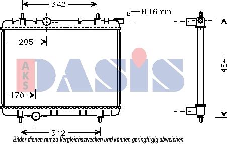 AKS Dasis 160104N - Radiator, mühərrikin soyudulması furqanavto.az