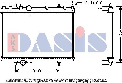 AKS Dasis 160105N - Radiator, mühərrikin soyudulması furqanavto.az