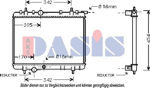 AKS Dasis 160101N - Radiator, mühərrikin soyudulması furqanavto.az