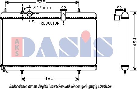 AKS Dasis 160102N - Radiator, mühərrikin soyudulması furqanavto.az