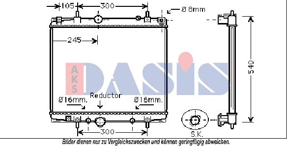 AKS Dasis 160107N - Radiator, mühərrikin soyudulması furqanavto.az