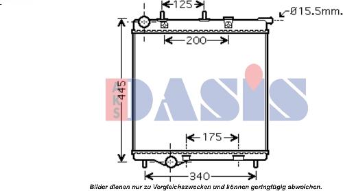 AKS Dasis 160114N - Radiator, mühərrikin soyudulması furqanavto.az