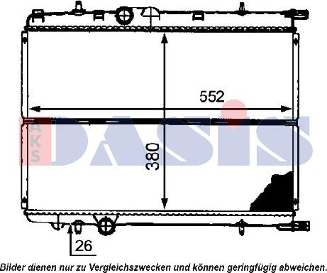 AKS Dasis 160118N - Radiator, mühərrikin soyudulması furqanavto.az