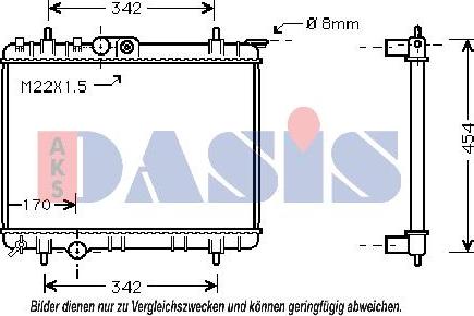 AKS Dasis 160700N - Radiator, mühərrikin soyudulması furqanavto.az
