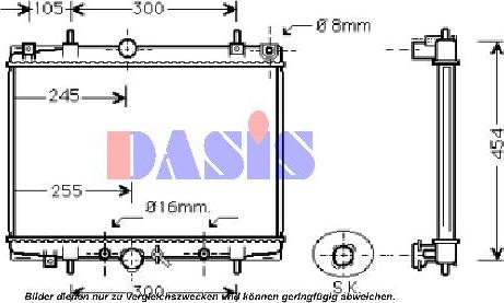 AKS Dasis 161840N - Radiator, mühərrikin soyudulması furqanavto.az