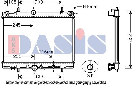 AKS Dasis 161830N - Radiator, mühərrikin soyudulması furqanavto.az