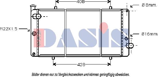 AKS Dasis 161210N - Radiator, mühərrikin soyudulması furqanavto.az