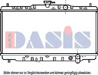 AKS Dasis 100090N - Radiator, mühərrikin soyudulması furqanavto.az