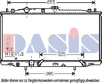 AKS Dasis 100042N - Radiator, mühərrikin soyudulması furqanavto.az