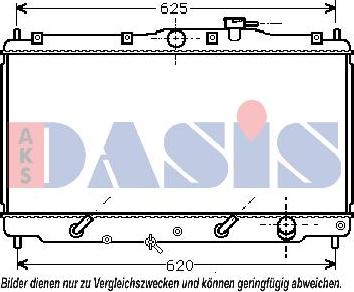 AKS Dasis 100013N - Radiator, mühərrikin soyudulması furqanavto.az