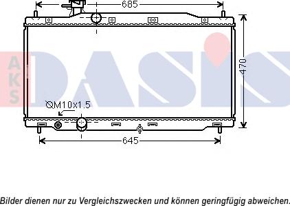 AKS Dasis 100080N - Radiator, mühərrikin soyudulması furqanavto.az