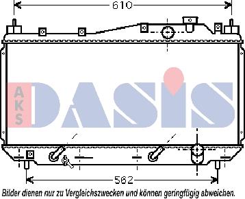 AKS Dasis 100025N - Radiator, mühərrikin soyudulması furqanavto.az