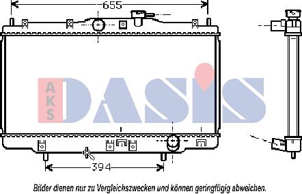 AKS Dasis 100027N - Radiator, mühərrikin soyudulması furqanavto.az