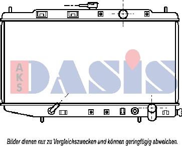 AKS Dasis 100880N - Radiator, mühərrikin soyudulması furqanavto.az