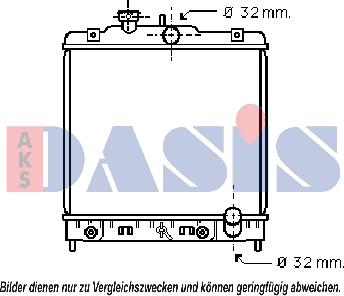 AKS Dasis 100260N - Radiator, mühərrikin soyudulması furqanavto.az