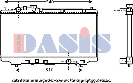 AKS Dasis 119532N - Radiator, mühərrikin soyudulması furqanavto.az