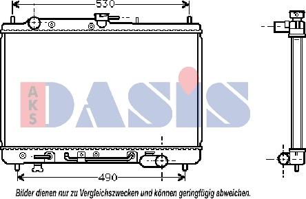 AKS Dasis 110690N - Radiator, mühərrikin soyudulması furqanavto.az