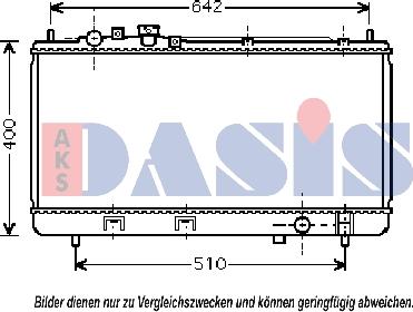 AKS Dasis 110045N - Radiator, mühərrikin soyudulması furqanavto.az