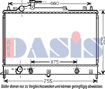 AKS Dasis 110063N - Radiator, mühərrikin soyudulması furqanavto.az