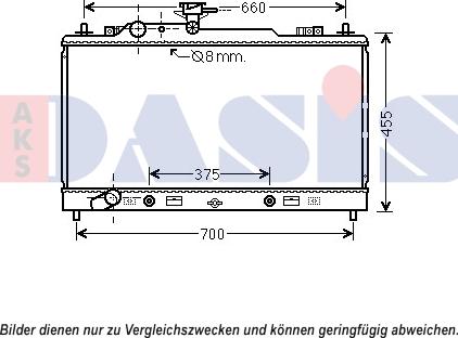 AKS Dasis 110080N - Radiator, mühərrikin soyudulması furqanavto.az