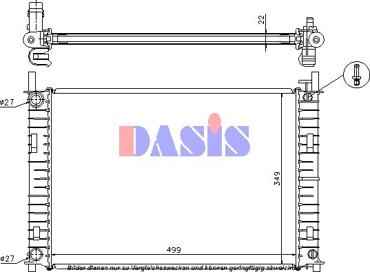 AKS Dasis 110037N - Radiator, mühərrikin soyudulması furqanavto.az