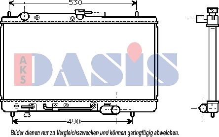 AKS Dasis 110026N - Radiator, mühərrikin soyudulması furqanavto.az