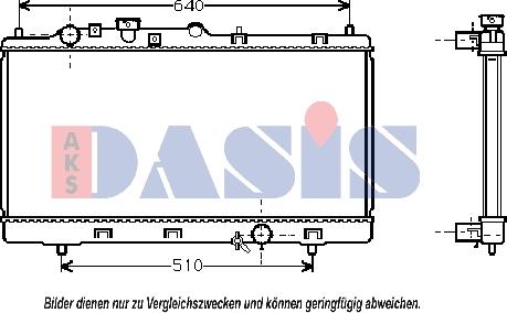 AKS Dasis 111230N - Radiator, mühərrikin soyudulması furqanavto.az