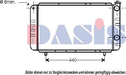 AKS Dasis 180480N - Radiator, mühərrikin soyudulması furqanavto.az