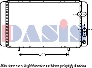 AKS Dasis 180041N - Radiator, mühərrikin soyudulması furqanavto.az