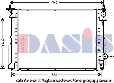 AKS Dasis 180034N - Radiator, mühərrikin soyudulması furqanavto.az