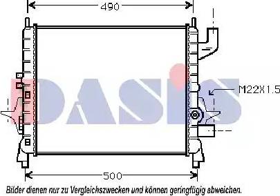 AKS Dasis 180025N - Radiator, mühərrikin soyudulması furqanavto.az