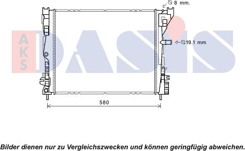 AKS Dasis 180105N - Radiator, mühərrikin soyudulması furqanavto.az