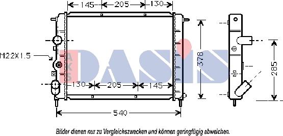 AKS Dasis 181560N - Radiator, mühərrikin soyudulması furqanavto.az