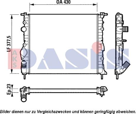 AKS Dasis 181700N - Radiator, mühərrikin soyudulması furqanavto.az