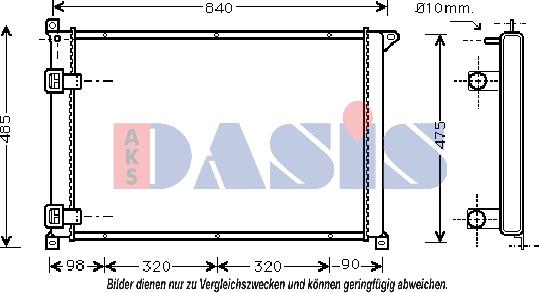 AKS Dasis 181730N - Radiator, mühərrikin soyudulması furqanavto.az