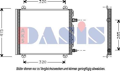 AKS Dasis 182480N - Kondenser, kondisioner furqanavto.az