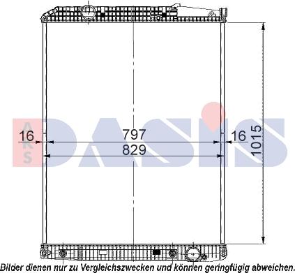 AKS Dasis 134300S - Radiator, mühərrikin soyudulması furqanavto.az