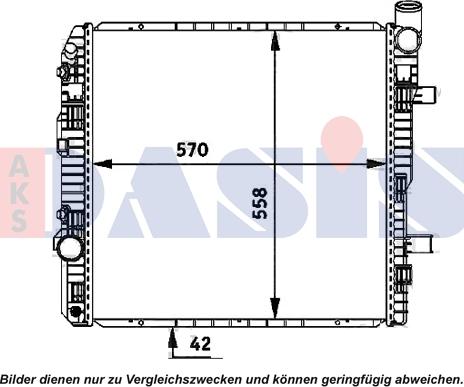 AKS Dasis 135030N - Radiator, mühərrikin soyudulması furqanavto.az