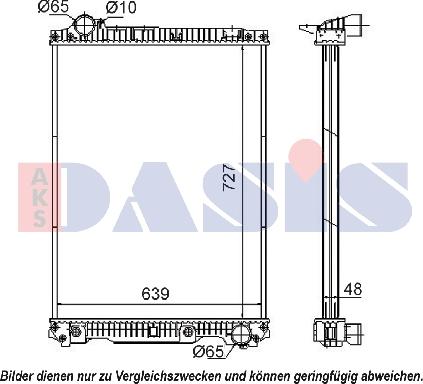 AKS Dasis 131060S - Radiator, mühərrikin soyudulması furqanavto.az