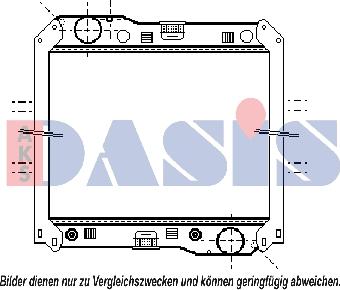 AKS Dasis 131002N - Radiator, mühərrikin soyudulması furqanavto.az